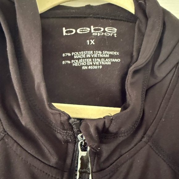 Bebe Sport Black Zip-Up Hoodie - Picture 2 of 4
